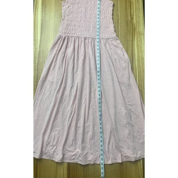Universal Thread Womens Light Pink Sleeveless Smocked Bodice Maxi Dress Large - Picture 9 of 12